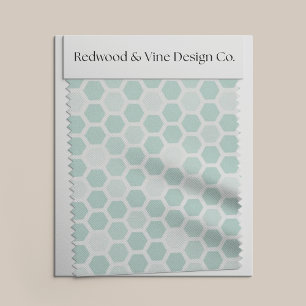 Tecido Padrão Geométrico do Hexágono do Mar // Qualquer C