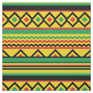 Tecido Padrão Geométrico do Kente Africano