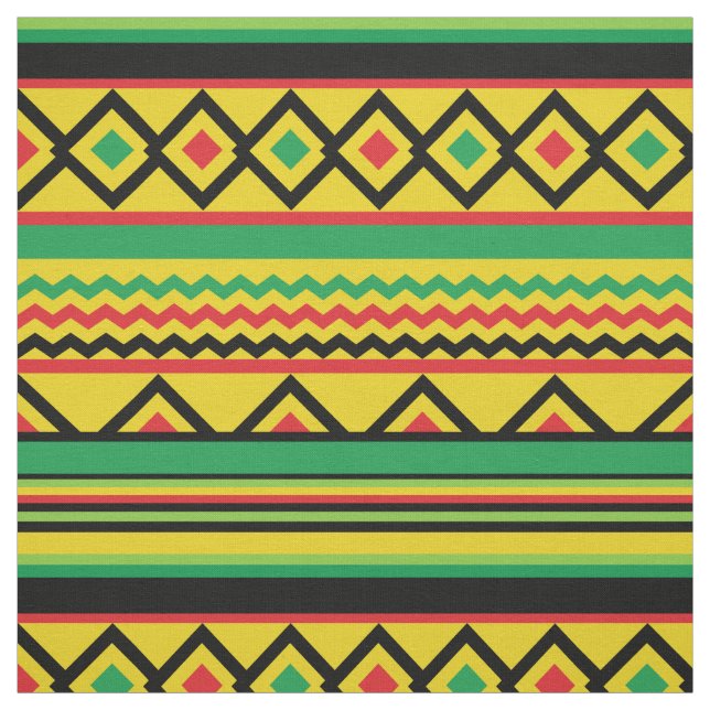 Tecido Padrão Geométrico do Kente Africano (Modelo)