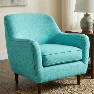 Tecido Padrão Geométrico do Mosaico Turquesa Clássico Ele