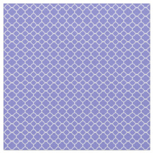 Tecido Padrão Geométrico do Quatrefoil Azul