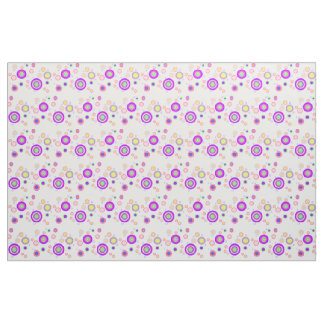 Tecido Padrão geométrico dos círculos coloridos no início