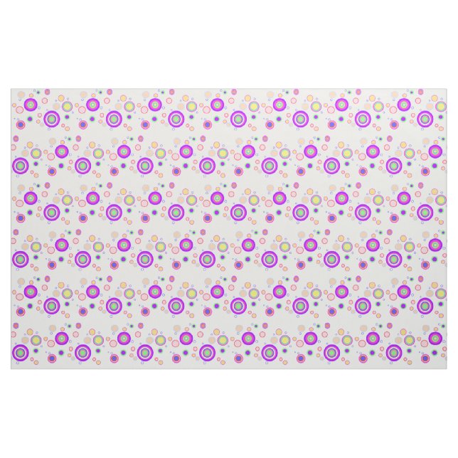 Tecido Padrão geométrico dos círculos coloridos no início (Fat Quarter)