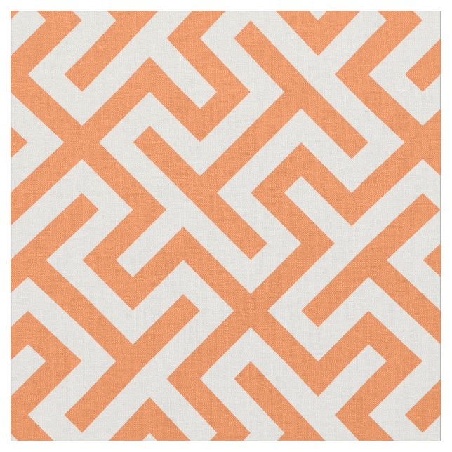 Tecido Padrão geométrico em cor de laranja e abstrato bra (Detalhe)