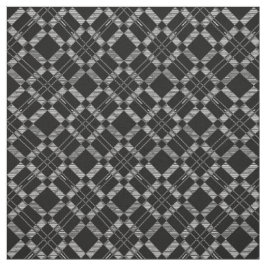 Tecido Padrão Geométrico Escuro Abstrato branco preto Bon
