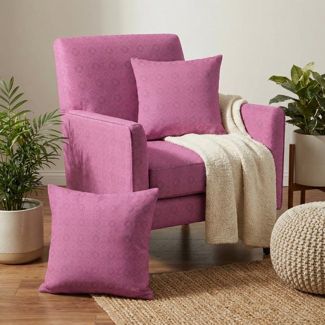 Tecido Padrão Geométrico Magenta Boho Chic (Criador carregado)