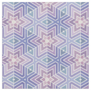 Tecido Padrão Geométrico Maze lavanda Star