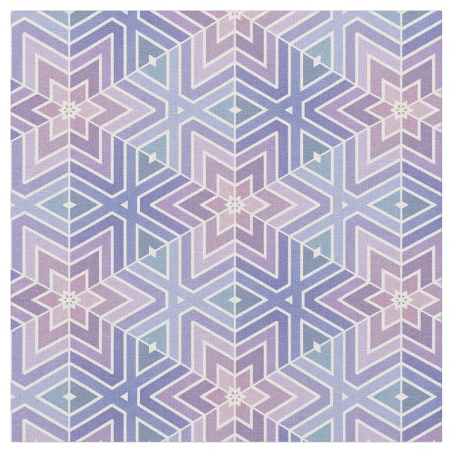 Tecido Padrão Geométrico Maze lavanda Star (Detalhe)