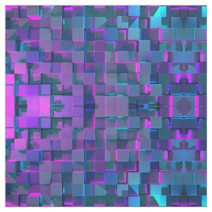 Tecido Padrão Geométrico Multidimensional Moderno