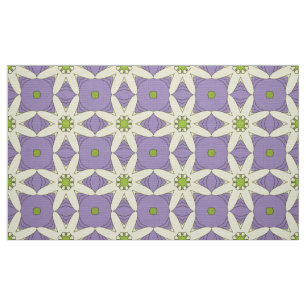 Tecido Padrão geométrico roxo decorativo