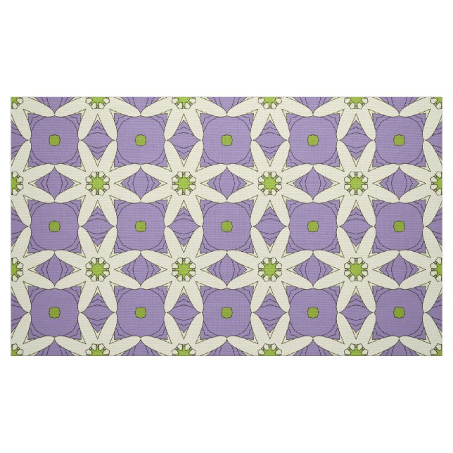 Tecido Padrão geométrico roxo decorativo (Fat Quarter)
