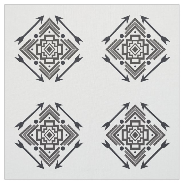 Tecido Padrão Geométrico Simples em Setas Americanas (Modelo)