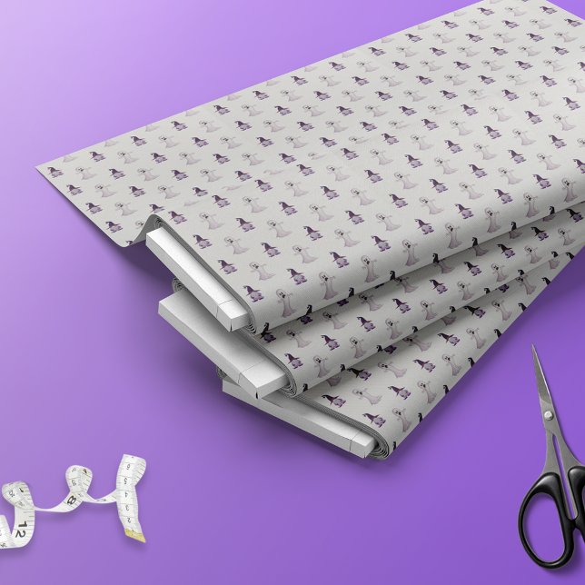 Tecido Padrão Gnome Ghost do Cute Halloween (Criador carregado)