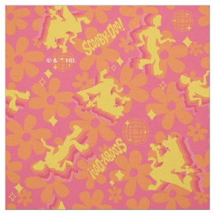 Tecido Padrão Groovy Disco Scooby-Doo