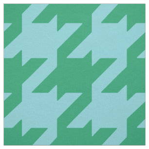 Tecido Padrão houndstooth verde-escuro