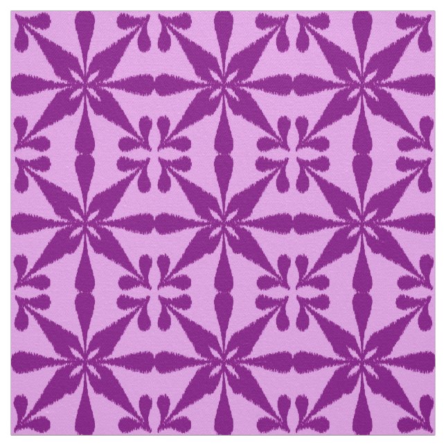 Tecido Padrão Ikat Star - Violet and Orchid (Modelo)