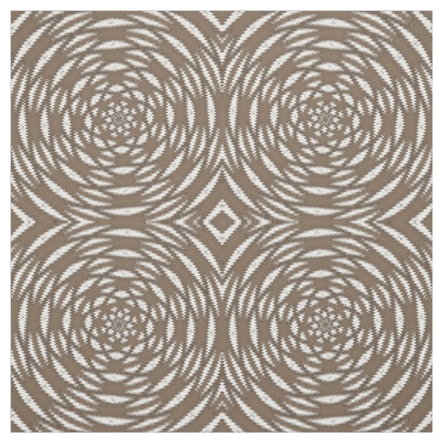 Tecido Padrão Impressão do Círculo Caleidoscópio Branco c (Modelo)