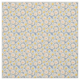 Tecido Padrão Inabalável De Flores De Verão Nas Cinzas