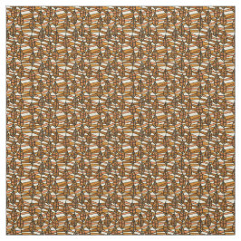 Tecido Padrão Inabalável De Folhas De Outono