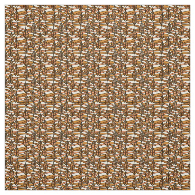 Tecido Padrão Inabalável De Folhas De Outono (Modelo)