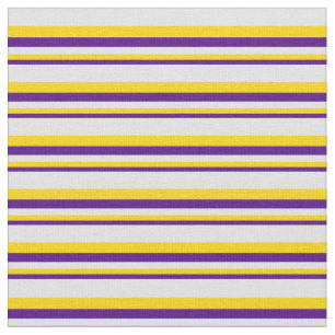 Tecido Padrão Indígo, Amarelo e Lavanda