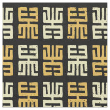 Padrão inspirado no Impressão de lama| Preto/Amare