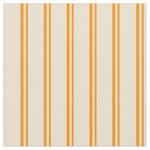 Tecido Padrão Laranja Escuro e bege Vinculado/Striped