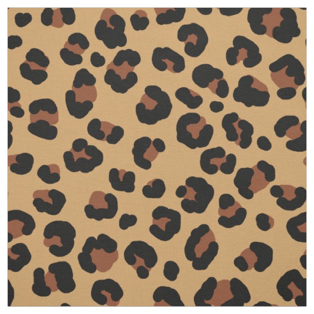 Tecido padrão-leopardo castanho e amarelo (Modelo)
