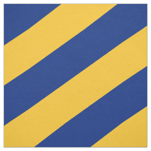Tecido Padrão listrado azul e amarelo