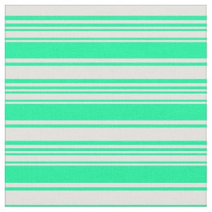 Tecido Padrão listrado ciano claro e verde