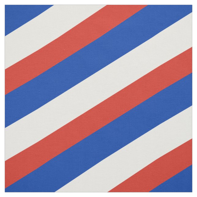 Tecido Padrão listrado vermelho, azul e branco (Modelo)