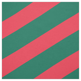 Tecido Padrão listrado vermelho e verde