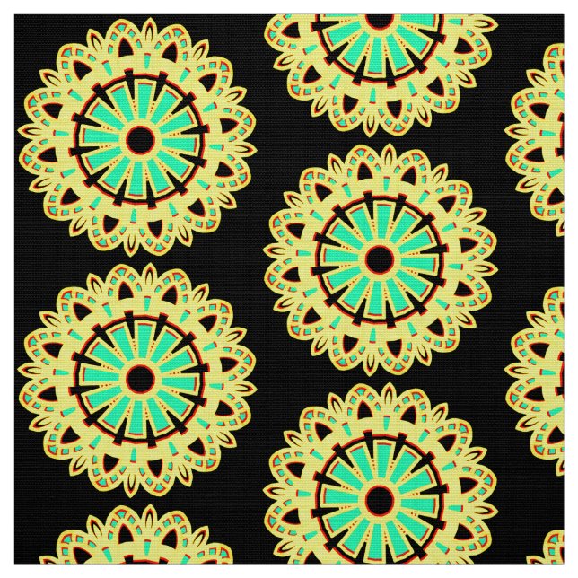 Tecido Padrão Mandala 110714(010) (Modelo)