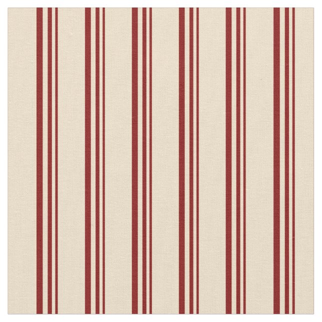 Tecido Padrão Maroon e Tan Stripes (Detalhe)