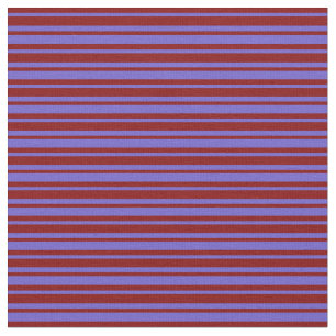 Tecido Padrão Maroon & Slate Blue Lined/Striped