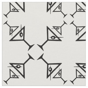 Tecido Padrão Martini Glass Na moda Retro Martini