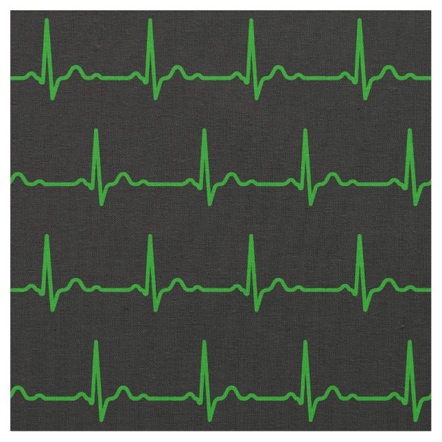 Tecido Padrão Médico do Ritmo de Frequência do Coração (Detalhe)