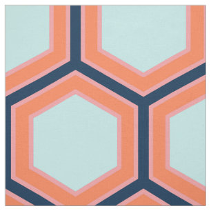 Tecido Padrão Modern Geométrico HoneyComb Retro HoneyComb