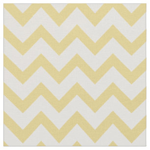 Tecido Padrão moderno de chevron em amarelo pastel e bran