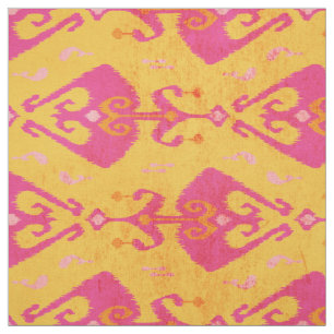 Tecido Padrão moderno de cor-de-rosa amarelo-chic
