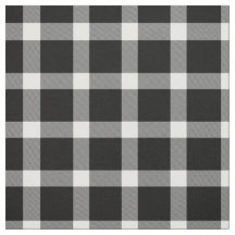 Padrão moderno de Tartan preto e branco da Xadrez