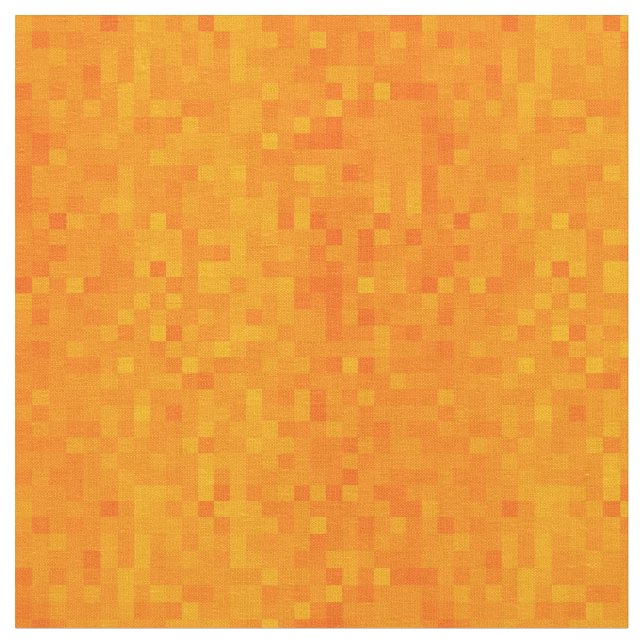 Tecido Padrão Mosaico Laranja Quente, (Detalhe)