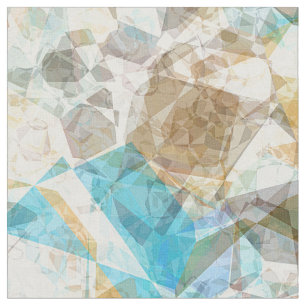 Tecido Padrão Mosaico Legal Funky Modern Retro Polígono