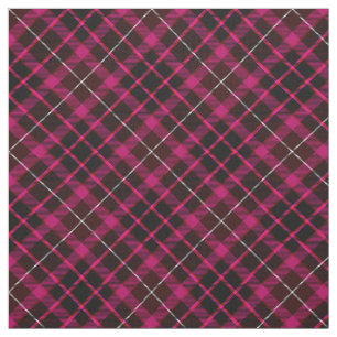 Tecido Padrão Negrito e Cor-de-rosa Xadrez Vintage Tartan