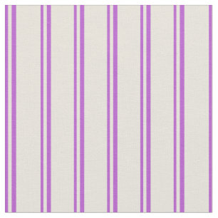Tecido Padrão Orquídea e Beige/Stripes