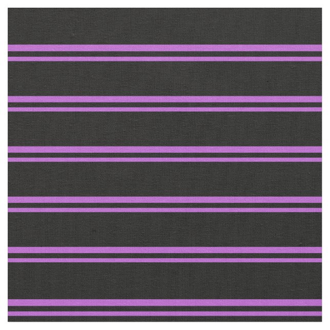 Tecido Padrão Orquídea e Linhas Pretas (Detalhe)