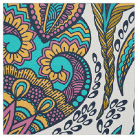 Padrão paisley tribal colorido