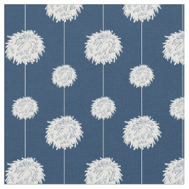 Tecido Padrão Pom Pom Do Cheerleader Azul Do marinho