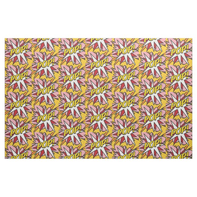 Tecido Padrão POP de Quadrinhos Tipográficos Divertidos M (Fat Quarter)