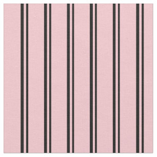 Tecido Padrão Preto e Rosa Striped/Links